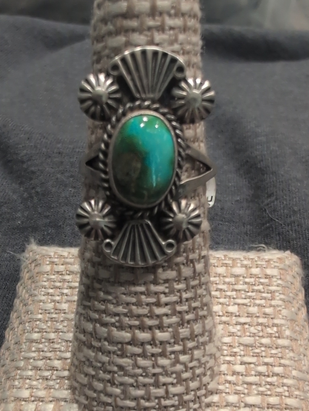 Sonoran Gold Turquoise Sterling Silver Ring By Jerryson Henio